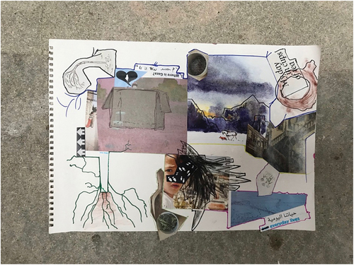 Image 17. Usva’s last individual collage, made as a reflection of the entire research process.