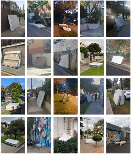 Figure 5. Disposed mattresses in non-domestic space, as public encounters. Source: Demet Dincer (2019–2022).