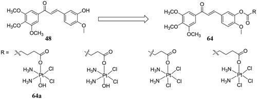 Figure 41. Simple chalcone compounds of 48 and 64.
