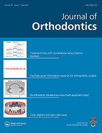 Cover image for Journal of Orthodontics, Volume 44, Issue 2, 2017