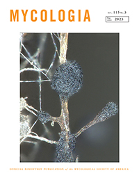 Cover image for Mycologia, Volume 115, Issue 3, 2023