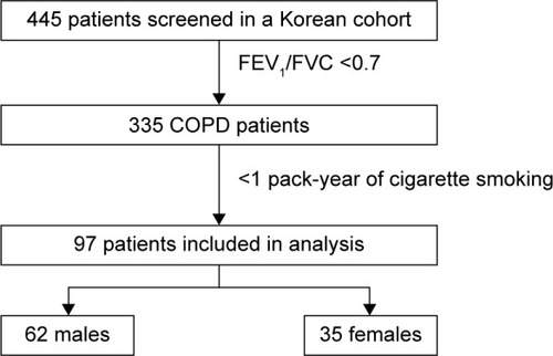 Figure 1 Selection of study patients from the initial Korean cohort.