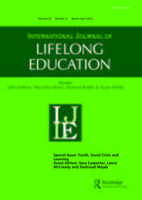 Cover image for International Journal of Lifelong Education, Volume 35, Issue 2, 2016