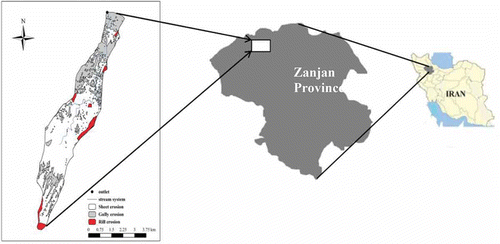 Fig. 1 Location of the study watershed.