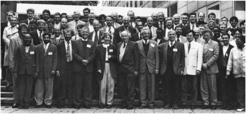 Figure 12. Participants of the Hannover workshop “Mapping from Space 1995”