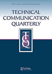 Cover image for Technical Communication Quarterly, Volume 29, Issue 4, 2020