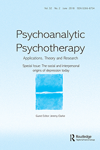 Cover image for Psychoanalytic Psychotherapy, Volume 32, Issue 2, 2018