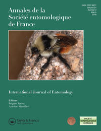 Cover image for Annales de la Société entomologique de France (N.S.), Volume 52, Issue 2, 2016