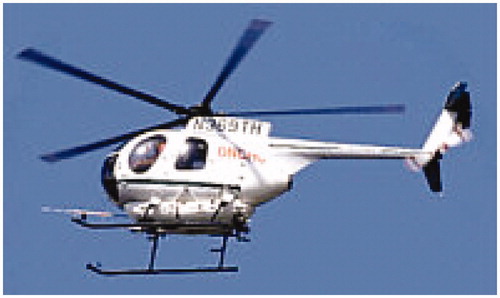 FIGURE 2. Helicopter used in the Onchocerciasis Control Program.