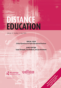 Cover image for Distance Education, Volume 41, Issue 2, 2020