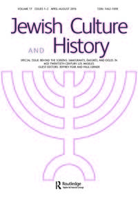 Cover image for Jewish Culture and History, Volume 17, Issue 1-2, 2016