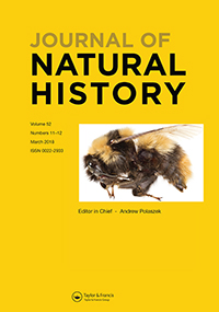 Cover image for Journal of Natural History, Volume 52, Issue 11-12, 2018