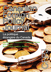 Cover image for Canadian Foreign Policy Journal, Volume 23, Issue 1, 2017