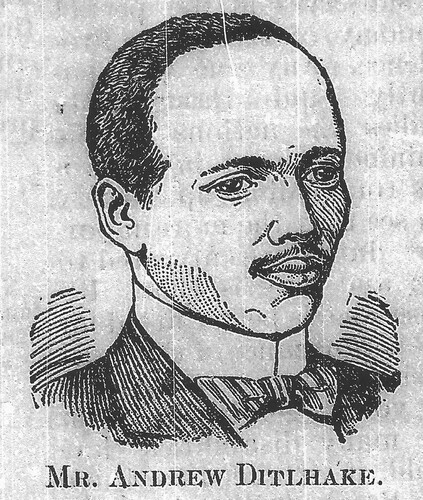 Mr Andrew Ditlhake (Advert for Dr Williams Pills), engraving for newspaper, ‘Wangenwa ufuba’, Ilanga Lase Natal, 13 May 1904, p 3
