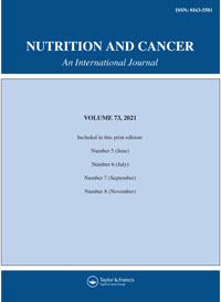 Cover image for Nutrition and Cancer, Volume 73, Issue 7, 2021