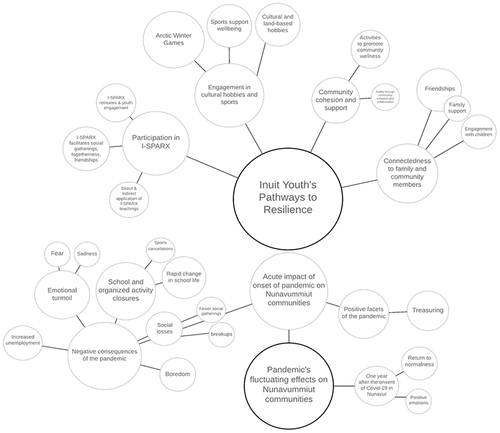 Figure 1. A mind map illustrating the connections between themes and subthemes.