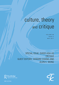 Cover image for Culture, Theory and Critique, Volume 58, Issue 2, 2017