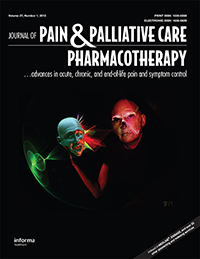 Cover image for Journal of Pain & Palliative Care Pharmacotherapy, Volume 27, Issue 1, 2013