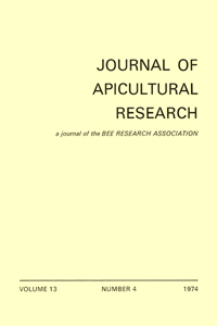 Cover image for Journal of Apicultural Research, Volume 13, Issue 4, 1974