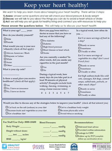 Figure S1 English language screening and counseling questionnaire.