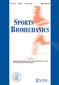 Cover image for Sports Biomechanics, Volume 22, Issue 1, 2023
