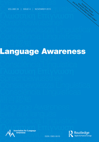 Cover image for Language Awareness, Volume 24, Issue 4, 2015