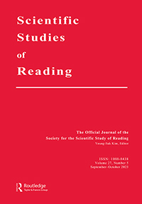 Cover image for Scientific Studies of Reading, Volume 27, Issue 5, 2023