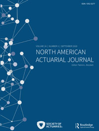 Cover image for North American Actuarial Journal, Volume 24, Issue 3, 2020