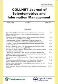 Cover image for COLLNET Journal of Scientometrics and Information Management, Volume 11, Issue 2, 2017