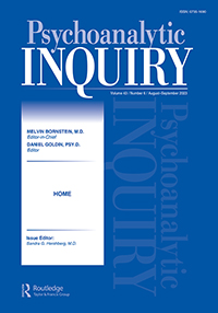 Cover image for Psychoanalytic Inquiry, Volume 43, Issue 6, 2023