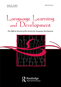 Cover image for Language Learning and Development, Volume 18, Issue 3, 2022