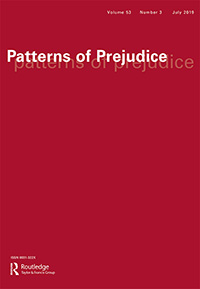 Cover image for Patterns of Prejudice, Volume 53, Issue 3, 2019