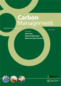Cover image for Carbon Management, Volume 9, Issue 6, 2018