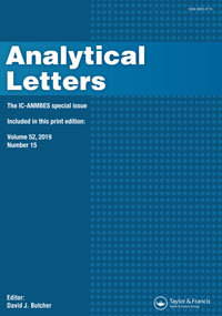 Cover image for Analytical Letters, Volume 52, Issue 15, 2019