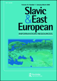 Cover image for Slavic & East European Information Resources, Volume 17, Issue 3, 2016