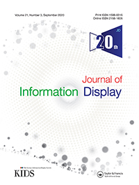 Cover image for Journal of Information Display, Volume 21, Issue 3, 2020