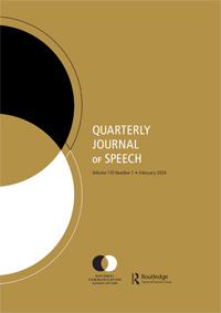 Cover image for Quarterly Journal of Speech, Volume 110, Issue 1, 2024