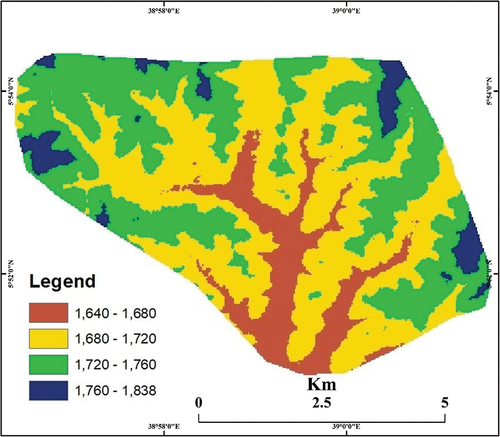 Figure 2. Elevation map.