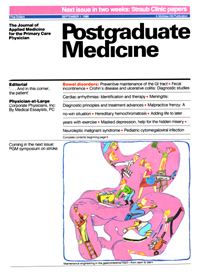 Cover image for Postgraduate Medicine, Volume 80, Issue 3, 1986