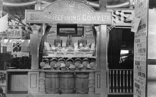 Figure 1. Rogers Sugar (British Columbia Sugar Refining Company Limited) Exhibition at the Pacific National Exhibition in Vancouver, circa 1911. From: City of Vancouver Archives, AM1592-1-S2-F13-: 2011-092.0172. Public Domain.