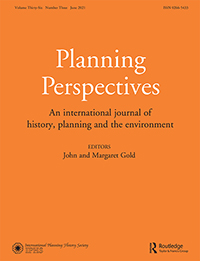 Cover image for Planning Perspectives, Volume 36, Issue 3, 2021