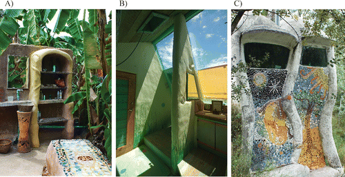 Figure 5. Bathrooms at Panya Project (Thailand), Earthship Biotecture (United States), and El Valle de Sensaciones (Spain).