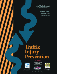Cover image for Traffic Injury Prevention, Volume 6, Issue 1, 2005