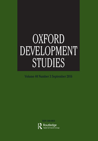 Cover image for Oxford Development Studies, Volume 44, Issue 3, 2016