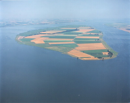 Figure 1. Aerial photograph: the island before transformation. (Source: https://beeldbank.rws.nl, Rijkswaterstaat / Joop van Houdt).