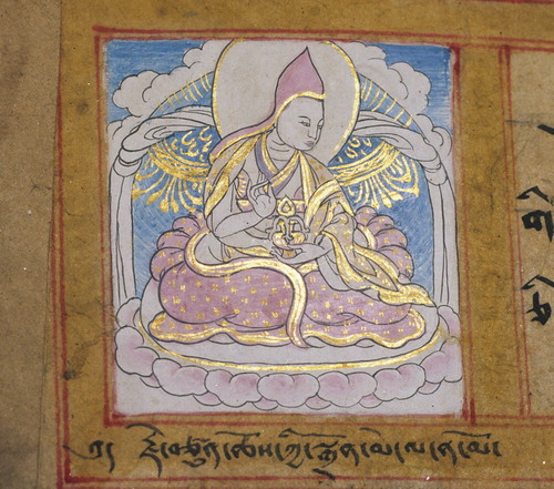 Chokyi Dronma/Dronme (1422–1455), manuscript illumination Photograph: Hildegard Diemberger