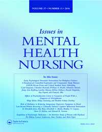 Cover image for Issues in Mental Health Nursing, Volume 37, Issue 11, 2016