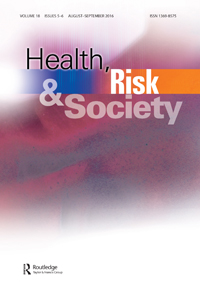 Cover image for Health, Risk & Society, Volume 18, Issue 5-6, 2016