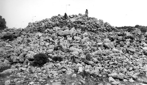 Fig. 3: Tower 53 collapse, in 1994 (photo taken at time of excavation)