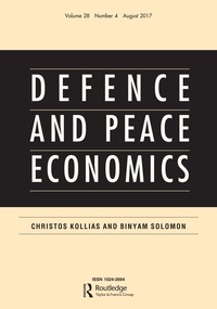 Cover image for Defence and Peace Economics, Volume 28, Issue 4, 2017